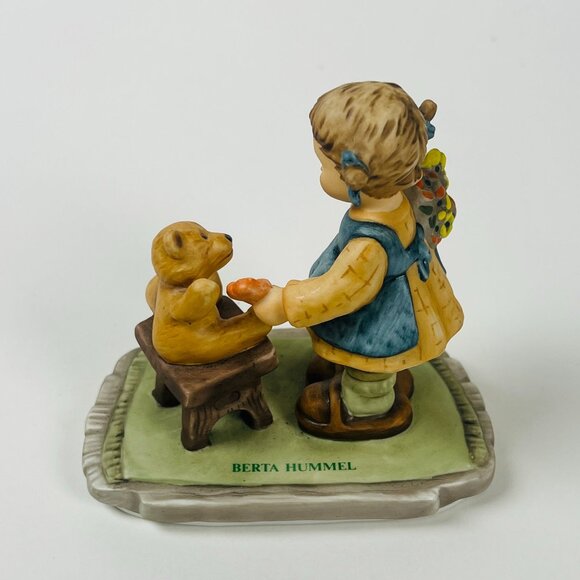 Hummel Goebel 1998 "With Love" BH 66 Figurine Girl & Teddy Bear  Porcelain - Picture 3 of 10